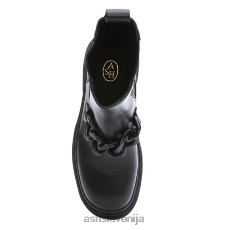 modni škorenj z verigo squall ženske Črna škornjiASH X28LH89
