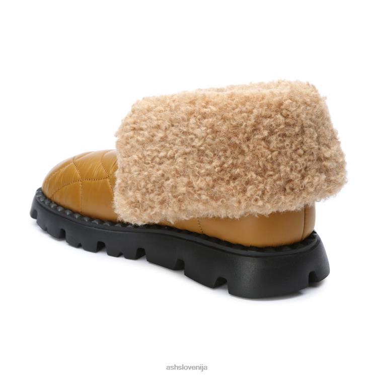 najlonski zimski čevelj iz umetnega krzna jennie ženske zlatorjavo škornjiASH X28LH93