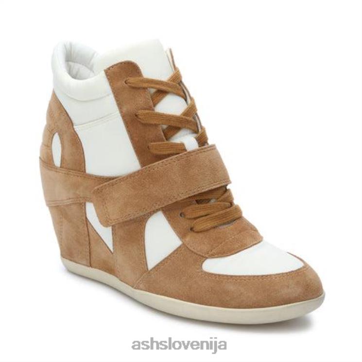 bowie bis wedge sneaker ženske zlato rjava/umazano bela supergeASH X28LH22