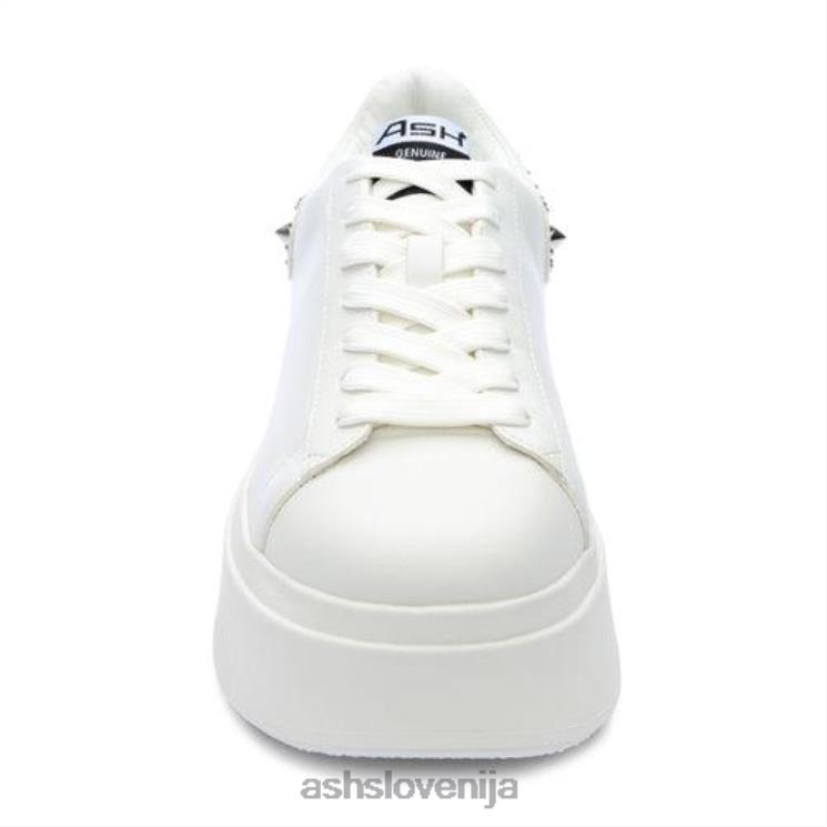 Moby Studs superge s platformo in zatiči ženske bela/srebrna supergeASH X28LH2