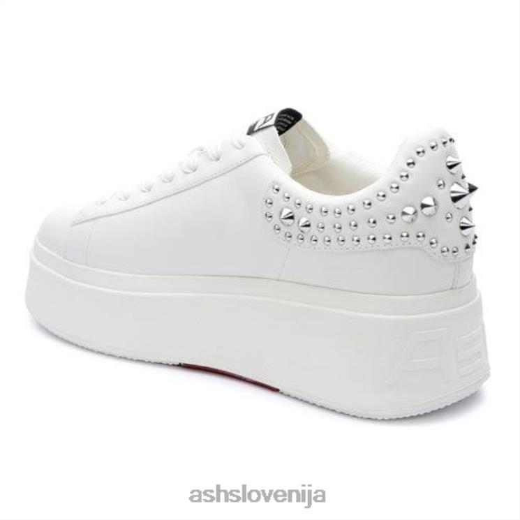 Moby Studs superge s platformo in zatiči ženske bela/srebrna supergeASH X28LH2