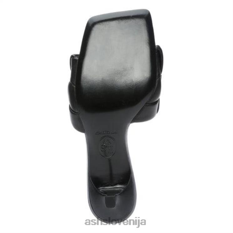 kim tkane sandale z mačjo peto ženske Črna sandaliASH X28LH83