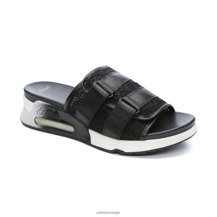 lou čipkasti športni sandal ženske Črna sandaliASH X28LH65
