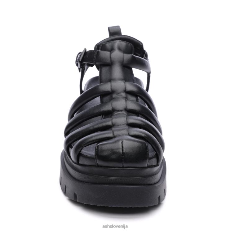 ribiški sandal s podplatom v obliki morskega psa ženske Črna sandaliASH X28LH61