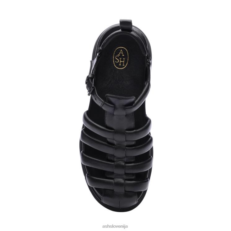 ribiški sandal s podplatom v obliki morskega psa ženske Črna sandaliASH X28LH61