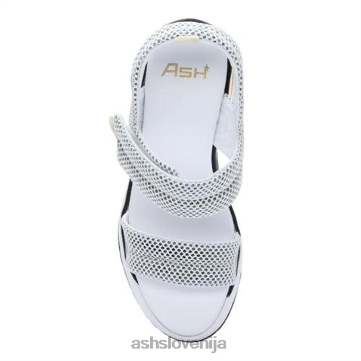 cosmos sandal na klin s platformo ženske bela/srebrna sandaliASH X28LH34