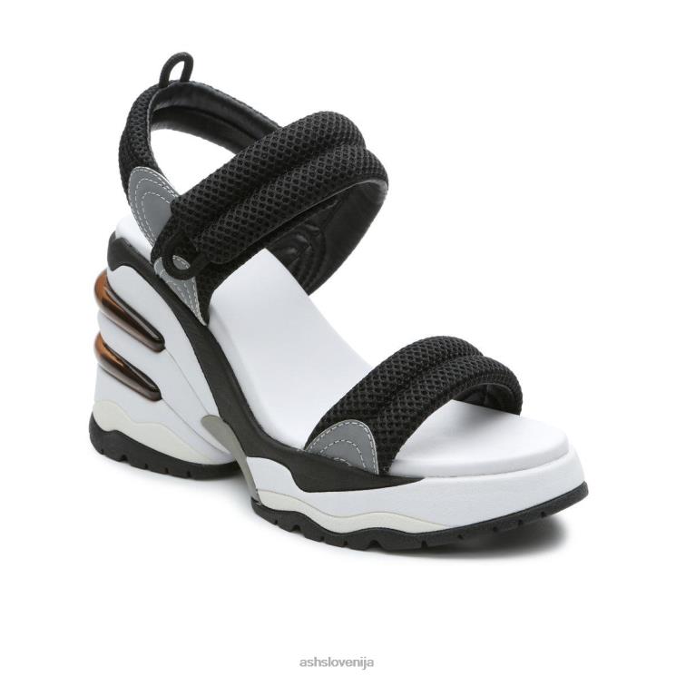 cosmos sandal na klin s platformo ženske bela/srebrna sandaliASH X28LH34