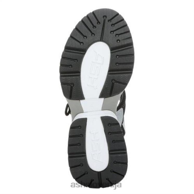 cosmos sandal na klin s platformo ženske črna/srebrna sandaliASH X28LH35